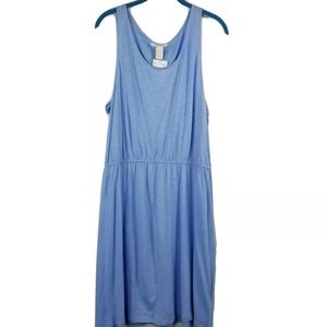 H&M Blue Sleeveless Dress